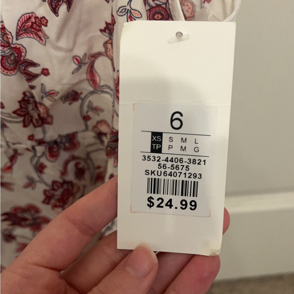 White kids floral summer dress -Urban kids- xs - Picture 4 of 5